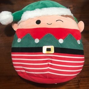 Squishmallows Jangle The Christmas Elf 12" Christmas 2022 Kellytoy NWT